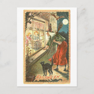 Vintage Halloween-vykort Vykort