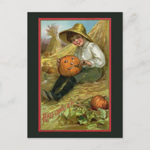 Vintage Halloween-vykort Vykort