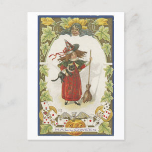 Vintage Halloween-vykort Vykort