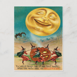 Vintage Halloween-vykort Vykort