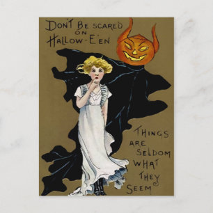 Vintage Halloween-vykort Vykort