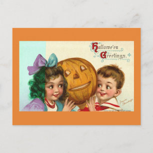 Vintage Halloween-vykort Vykort