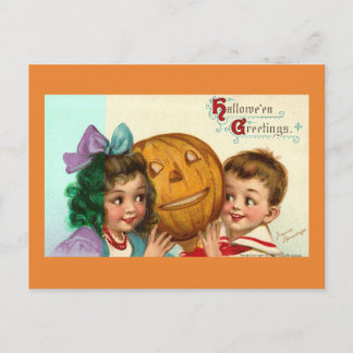 Vintage Halloween-vykort Vykort