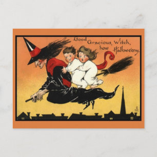 Vintage Halloween-vykort Vykort