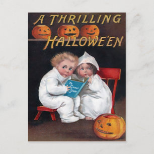 Vintage Halloween-vykort Vykort
