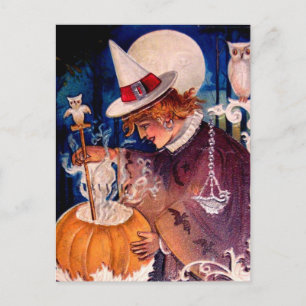 Vintage Halloween-vykort Vykort