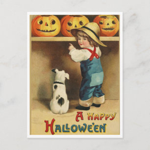 Vintage Halloween-vykort Vykort