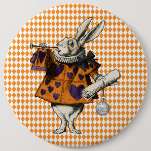 Vintage Halloween White Rabbit Alice i Wonderland Knapp