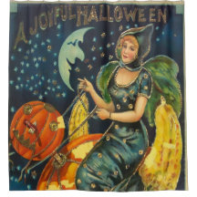 Vintage Halloween Witch Poster