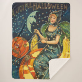 Vintage Halloween Witch Poster
