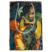 Vintage Halloween Witch Poster