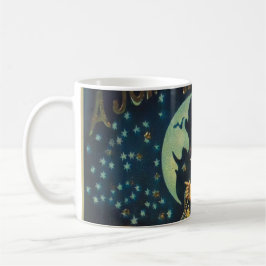 Vintage Halloween Witch Poster Kaffemugg