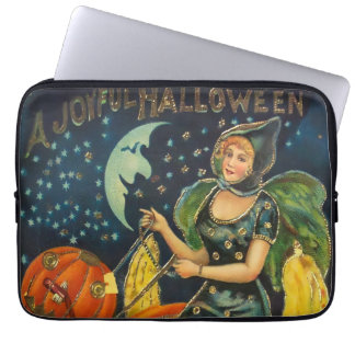 Vintage Halloween Witch Poster Laptop Fodral