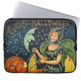 Vintage Halloween Witch Poster Laptop Fodral
