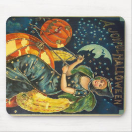 Vintage Halloween Witch Poster Musmatta
