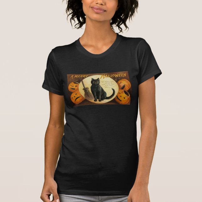 Vintage Halloween Witch Tees Tee (Framsida)