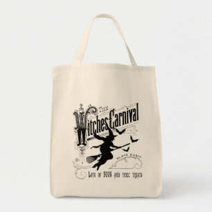 Vintage Halloween Witch Tygkasse