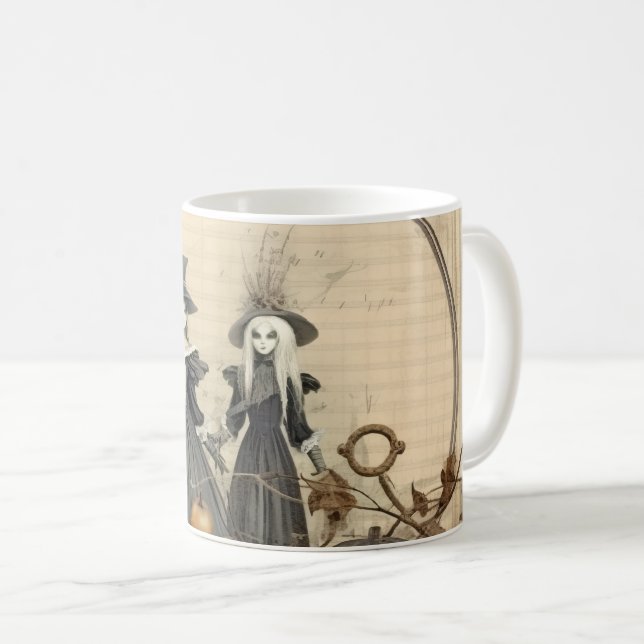 Vintage Halloween Witchcraft (12) Kaffemugg (Framsida höger)