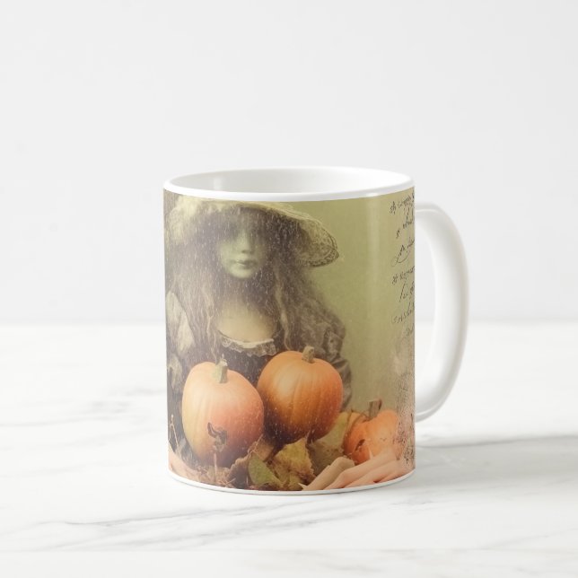 Vintage Halloween Witchcraft (1) Kaffemugg (Framsida höger)