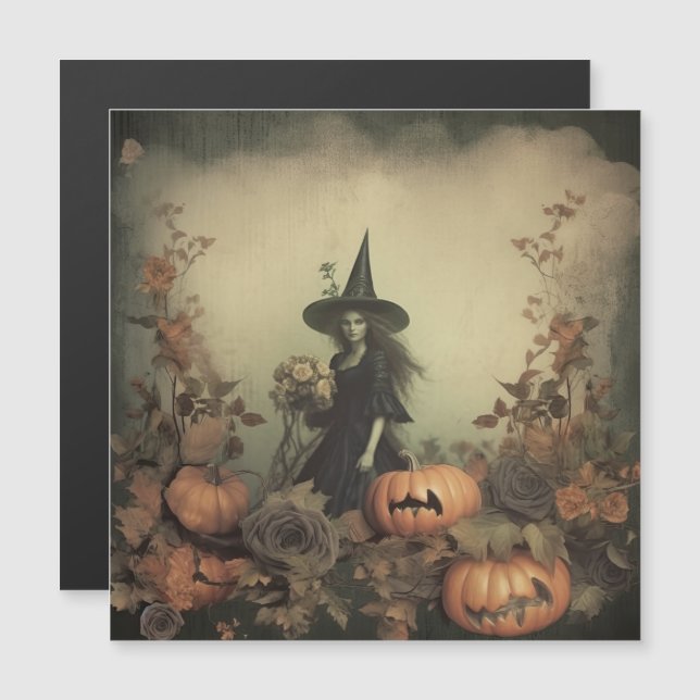 Vintage Halloween Witchcraft (3) (Fram/baksida)