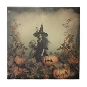 Vintage Halloween Witchcraft (3) Kakelplatta