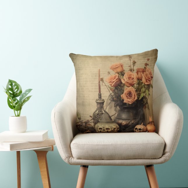 Vintage Halloween Witchcraft (4) Kudde (Stol)