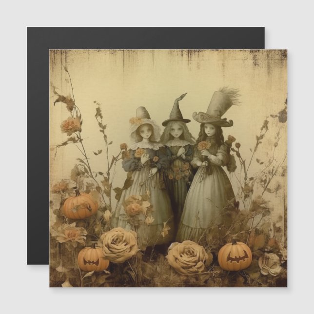 Vintage Halloween Witchcraft (5) (Fram/baksida)