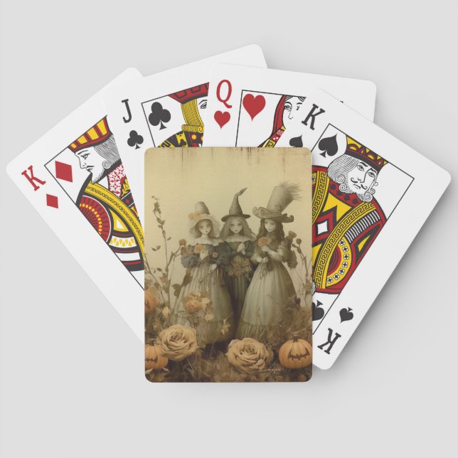 Vintage Halloween Witchcraft (5) Casinokort (Baksidan)