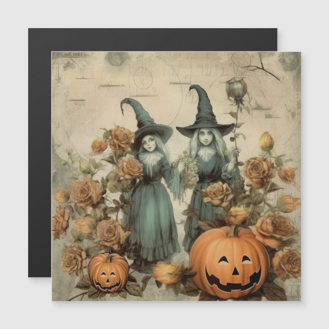Vintage Halloween Witchcraft (6) (Fram/baksida)