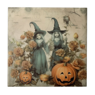 Vintage Halloween Witchcraft (6) Kakelplatta