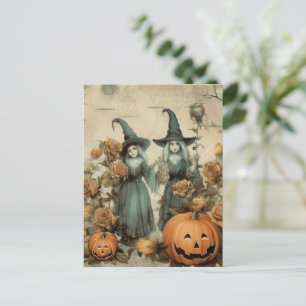 Vintage Halloween Witchcraft (6) Vykort