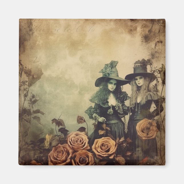 Vintage Halloween Witchcraft (7) Magnet (Framsidan)