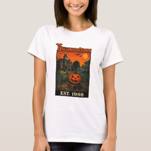 Vintage Halloweentown Retro Pumpkin T-Shirt Spö