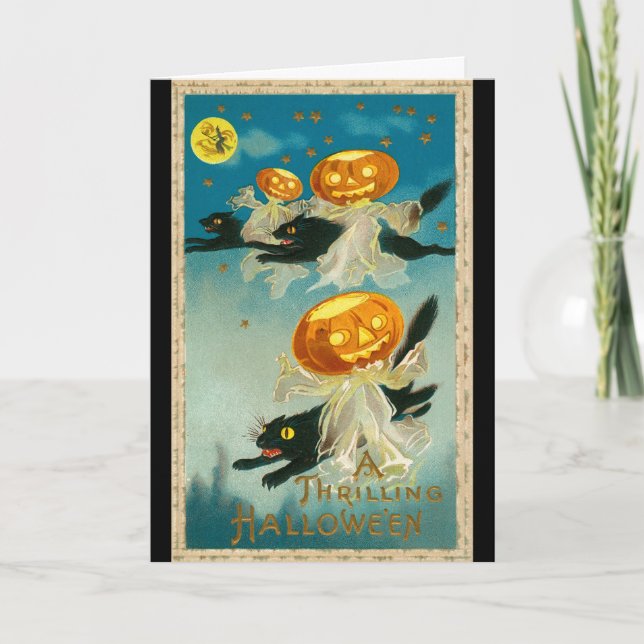 Vintage Haloween 1910 Kort (Framsida)