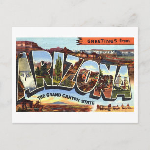 Vintage Hälsning från Arizona Vykort