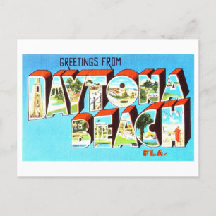 Vintage Hälsning från Daytona Beach, Florida Vykort