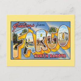 Vintage hälsning från Fargo North Dakota Vykort