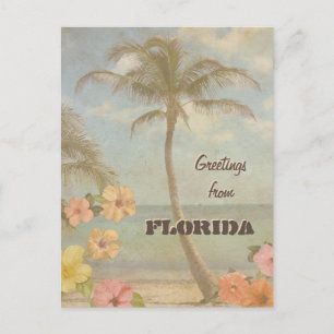 Vintage Hälsning från Florida (anpassade) Vykort