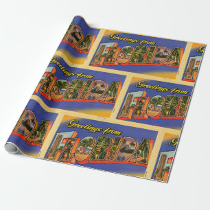 Vintage Hälsning från Florida Presentpapper