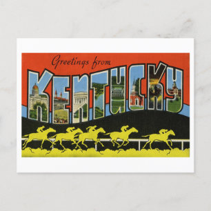 Vintage Hälsning från Kentucky Vykort