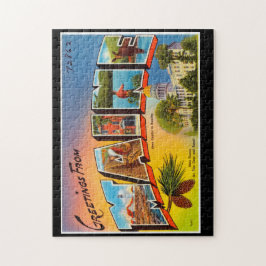 Vintage Hälsning från Maine Postcard Souvenir Pussel