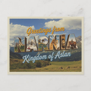 Vintage ’Hälsning från Narnia’ Vykort
