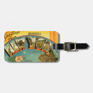 Vintage Hälsning från New York Luggage Tag-nummer Bagagebricka
