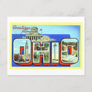 Vintage Hälsning från Ohio Vykort