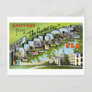 Vintage Hälsning från Tallahassee, Florida Vykort