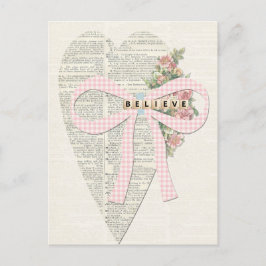 Vintage hälsning illustrationskort, romantiskt hjä helg vykort