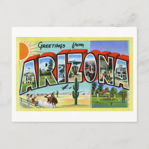 Vintage hälsningar från Arizona Vykort