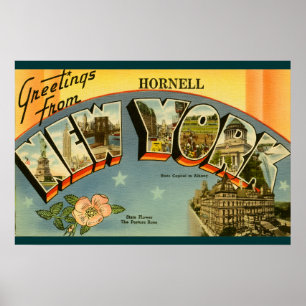 Vintage Hälsningar från New York Poster
