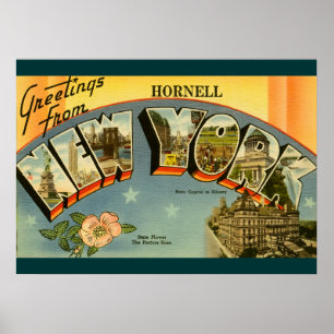 Vintage Hälsningar från New York Poster