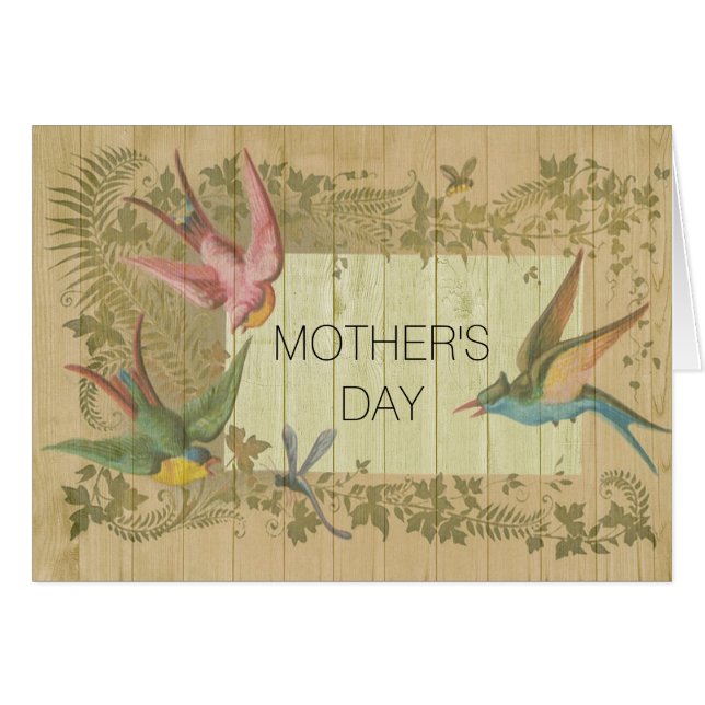 Vintage Hälsningskort (Framsidan Horizontal)